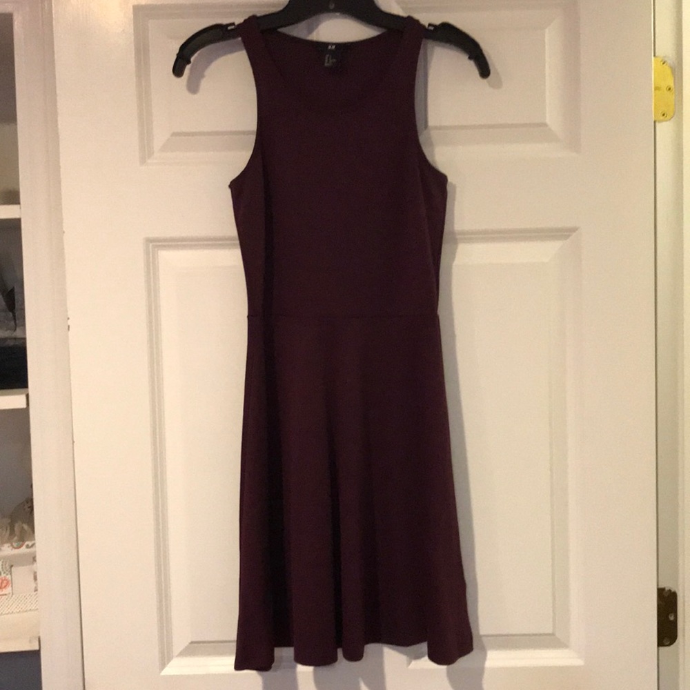 h&m purple dress size small